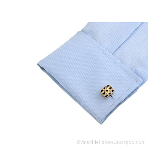 Golden Plated High End Metal Cufflinks For Man's Suit Shirt